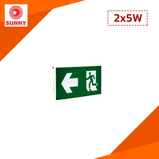 ป้ายทางออก โคมไฟฉุกเฉิน Sunny LED 2x5W EXS1-10 (S/D)