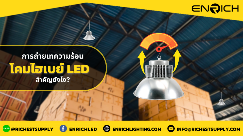 การถ่ายเทความร้อนของไฮเบย์ LED สำคัญยังไง?