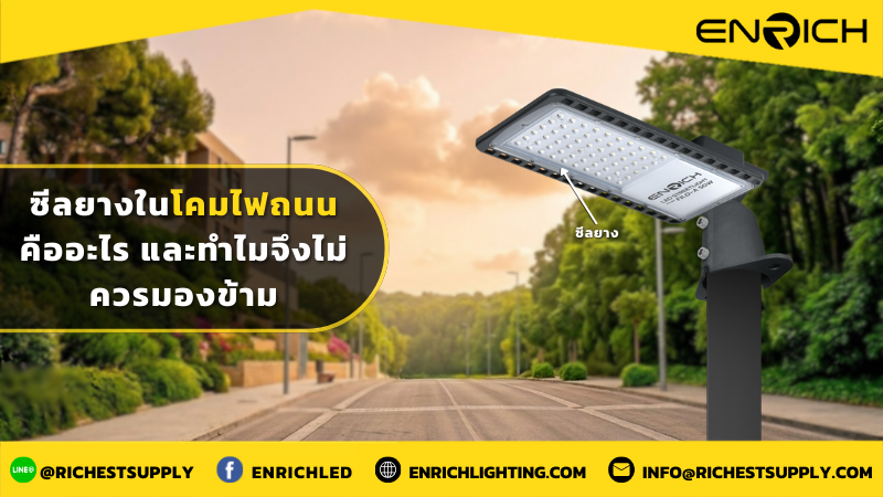 ซีลยางในโคมไฟถนนคืออะไร และทำไมจึงไม่ควรมองข้าม